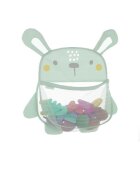 JANE Saculet pentru jucariile de baie Bunny sistem de prindere cu ventuze Mint