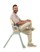 JANE Scaun de masa multifunctional Noah Pale de la 6 luni la adult din lemn fag husa lavabila greutate maxima 100 kg