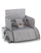 JANE Scaun de masa portabil Booster Avant Dim Grey transformabil in geanta cu ham 6-36 luni