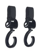 JANE Set 2 carlige auto pentru carucior Fixare pe cadru multifunctionale Negru