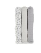 JANE Set 3 scutece Din muselina de bambus Hipoalergenice 80 x 80 cm Star