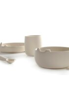 JANE Set complet de masa din silicon cu 4 piese BPA free Sand