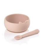 JANE Set de masa din silicon cu 2 piese BPA Free Pale