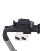 JANE Suport telefon potrivit pentru carucior universal reglabil cu buton de blocare Black