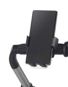 JANE Suport telefon potrivit pentru carucior universal reglabil cu buton de blocare Black