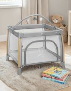 JANE Tarc de joaca pentru copii Travel Fun cu geanta de transport si arcada cu jucarii 98x101x80 cm Mist