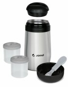 JANE Termos din otel inoxidabil Black 1000 ml fara BPA cu gentuta din izopren