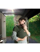 JANE Wrap bebe Cocoon Grey Land ergonomic de la nastere pana la 20 kg cu multiple pozitii de purtare