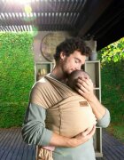JANE Wrap bebe Cocoon Grey Land ergonomic de la nastere pana la 20 kg cu multiple pozitii de purtare