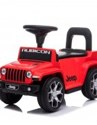 Jeep Masinuta copii fara pedale Nichiduta Rubicon Red cu functii muzicale spatar cu functie de impingere protectie impotriva rasturnarii spatiu de depozitare sub scaun