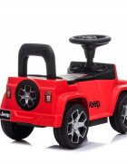 Jeep Masinuta copii fara pedale Nichiduta Rubicon Red cu functii muzicale spatar cu functie de impingere protectie impotriva rasturnarii spatiu de depozitare sub scaun