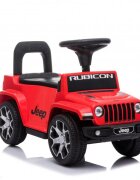 Jeep Masinuta copii fara pedale Nichiduta Rubicon Red cu functii muzicale spatar cu functie de impingere protectie impotriva rasturnarii spatiu de depozitare sub scaun