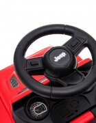 Jeep Masinuta copii fara pedale Nichiduta Rubicon Red cu functii muzicale spatar cu functie de impingere protectie impotriva rasturnarii spatiu de depozitare sub scaun