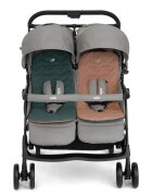 JOIE Carucior de gemeni Aire Twin Pebble cu suspensii reglabil cadru din aluminiu saltelute reversibile