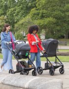 JOIE Carucior pentru copii multifunctional 3 in 1 Chrome 2 Raven reversibil greutate admisa 22 kg suport reglabil pentru picioare maner telescopic roti cu suspensii bara de protectie detasabila