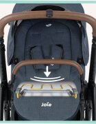 JOIE Carucior pentru copii Versatrax E Navy Blazer 3 in 1 multifunctional cu suport picioare maner parental spatar reglabil husa de ploaie si suport pentru pahar