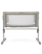 JOIE Patut pliant 2 in 1 Roomie Glide Almond cu panou lateral glisant ajustabil pe inaltime roti cu sistem de blocare cadru aluminiu
