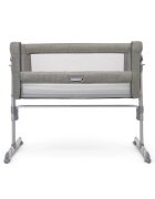 JOIE Patut pliant 2 in 1 Roomie Glide Foggy Gray cu panou lateral glisant ajustabil pe inaltime roti cu sistem de blocare cadru aluminiu