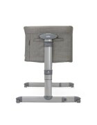 JOIE Patut pliant 2 in 1 Roomie Glide Foggy Gray cu panou lateral glisant ajustabil pe inaltime roti cu sistem de blocare cadru aluminiu