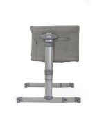 JOIE Patut pliant 2 in 1 Roomie Glide Foggy Gray cu panou lateral glisant ajustabil pe inaltime roti cu sistem de blocare cadru aluminiu
