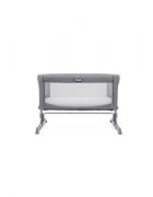 JOIE Patut pliant 2 in 1 Roomie Gray Flannel cu un nivel laterala culisanta si roti cu blocare