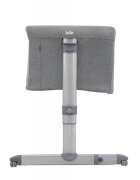 JOIE Patut pliant 2 in 1 Roomie Gray Flannel cu un nivel laterala culisanta si roti cu blocare