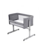 JOIE Patut pliant 2 in 1 Roomie Gray Flannel cu un nivel laterala culisanta si roti cu blocare