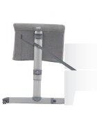 JOIE Patut pliant 2 in 1 Roomie Gray Flannel cu un nivel laterala culisanta si roti cu blocare
