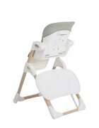 JOIE Scaun de masa Mimzy Recline Strata Mist Wood spatar reglabil in 5 pozitii inaltime ajustabila si tavita reglabiladetasabila centuri greutate suportata 15 kg