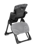 JOIE Scaun de masa pentru copii Mimzy Recline ABC Charcoal spatar reglabil in 5 pozitii inaltime ajustabila si tavita reglabiladetasabila centuri greutate suportata 15 kg