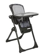 JOIE Scaun de masa pentru copii Mimzy Recline ABC Charcoal spatar reglabil in 5 pozitii inaltime ajustabila si tavita reglabiladetasabila centuri greutate suportata 15 kg