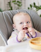 JOIE Scaun de masa pentru copii Mimzy Recline Arctic spatar reglabil in 5 pozitii inaltime ajustabila si tavita reglabiladetasabila centuri greutate suportata 15 kg