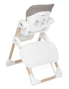 JOIE Scaun de masa pentru copii Mimzy Recline Walnut Wood spatar reglabil in 5 pozitii inaltime ajustabila si tavita reglabiladetasabila centuri greutate suportata 15 kg