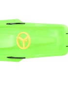 Jokomisiada Sanie din plastic pentru copii green cu volan frana dublu-laterala si sfoara pentru tractiune si ghidare dimensiune 100 x 51 x 22 cm