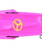 Jokomisiada Sanie din plastic pentru copii pink cu volan frana dublu-laterala si sfoara pentru tractiune si ghidare dimensiune 100 x 51 x 22 cm