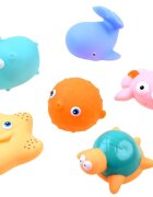 Jokomisiada Set jucarii de baie pentru copii marine Life in plasa de depozitare