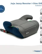 Juju Inaltator auto i-Size Jazzy Booster Gri-Bleumarin 125x150 cm isofix cotiere moi husa detasabila