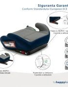 Juju Inaltator auto i-Size Jazzy Booster Gri-Bleumarin 125x150 cm isofix cotiere moi husa detasabila