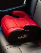 Juju Inaltator auto i-Size Jazzy Booster Negru-Rosu 125x150 cm cotiere moi husa detasabila