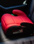 Juju Inaltator auto i-Size Jazzy Booster Negru-Rosu 125x150 cm isofix cotiere moi husa detasabila
