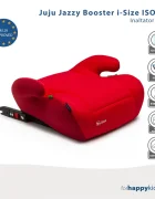 Juju Inaltator auto i-Size Jazzy Booster Rosu-Bordo 125x150 cm isofix cotiere moi husa detasabila