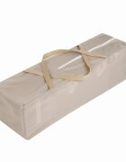 Juju Patut pentru copii Sleepy Baby Sweet Dreams pliabil roti cu blocare bara de jucarii salteluta de infasat geanta de transport usita laterala cu fermoar dimensiuni 125 L x 65 l x 78 cm