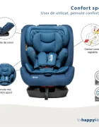 Juju Scaun auto Gladiator i-Size albastru certificare ECE R129 tetiera si centuri reglabile