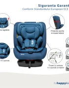 Juju Scaun auto Gladiator i-Size albastru certificare ECE R129 tetiera si centuri reglabile