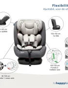 Juju Scaun auto Gladiator i-Size gri certificare ECE R129 tetiera si centuri reglabile