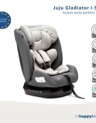 Juju Scaun auto Gladiator i-Size gri certificare ECE R129 tetiera si centuri reglabile