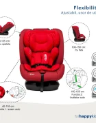 Juju Scaun auto Gladiator i-Size rosu certificare ECE R129 tetiera si centuri reglabile