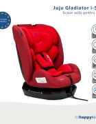 Juju Scaun auto Gladiator i-Size rosu certificare ECE R129 tetiera si centuri reglabile