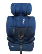 Juju Scaun auto i-Size Safe Rider Albastru-Bleumarin 76-150 cm convertibil in inaltator tetiera reglabila cotiere pernute moi husa detasabila