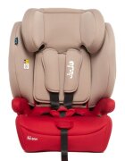 Juju Scaun auto i-Size Safe Rider Bej-Bordo 76-150 cm convertibil in inaltator tetiera reglabila cotiere pernute moi husa detasabila